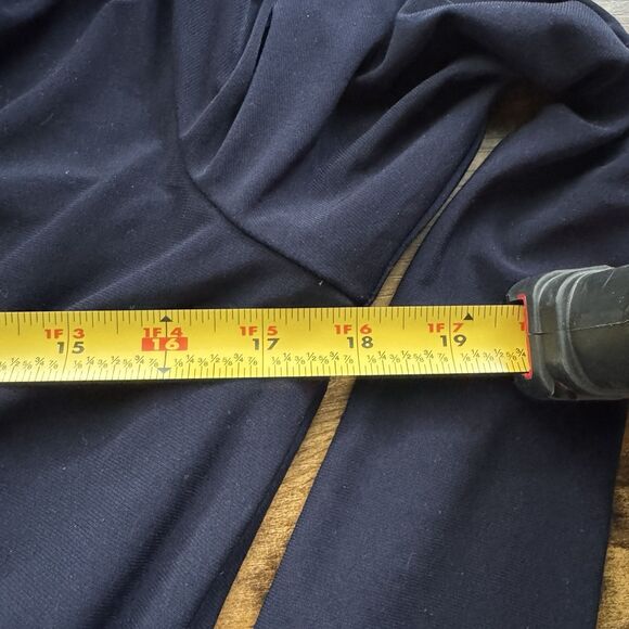 Lauren Ralph Lauren Elegant Faux Wrap Ruched Waist Midi Dress M Slinky Sz 2 - Picture 7 of 9